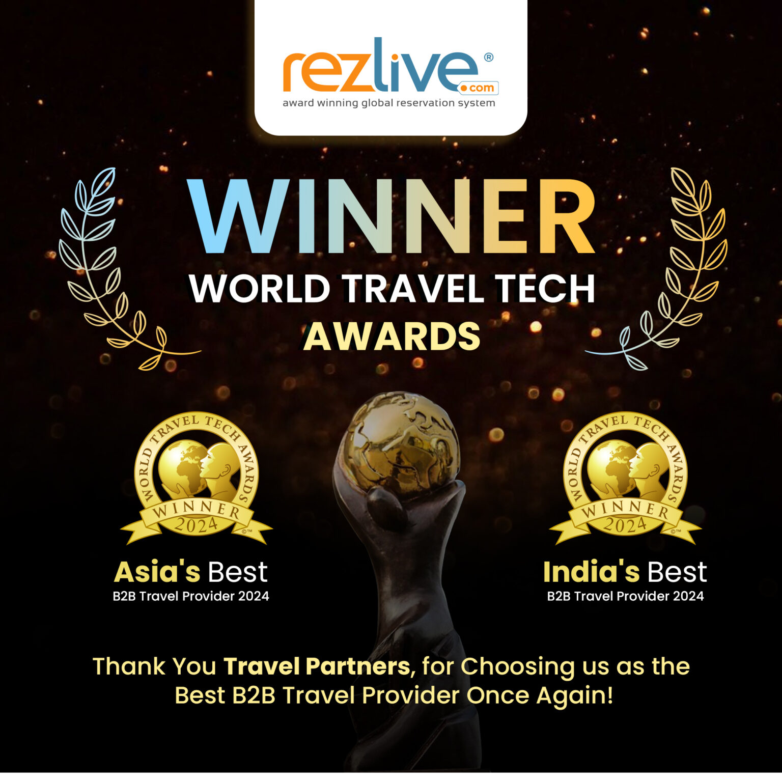 RezLive.com Honored As Asia's And India's Best B2B Travel Provider At ...